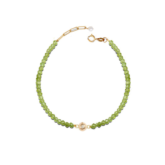 Peridot Diamond Bracelet