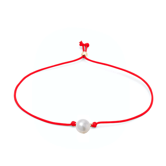 Adjustable Cord Bracelet - Round Pearl