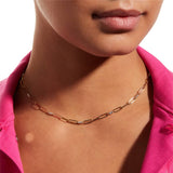 Large Link Diamond Necklace