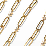 Large Link Diamond Necklace