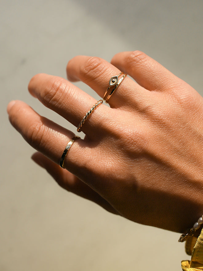 2mm Twisted Skinny Ring