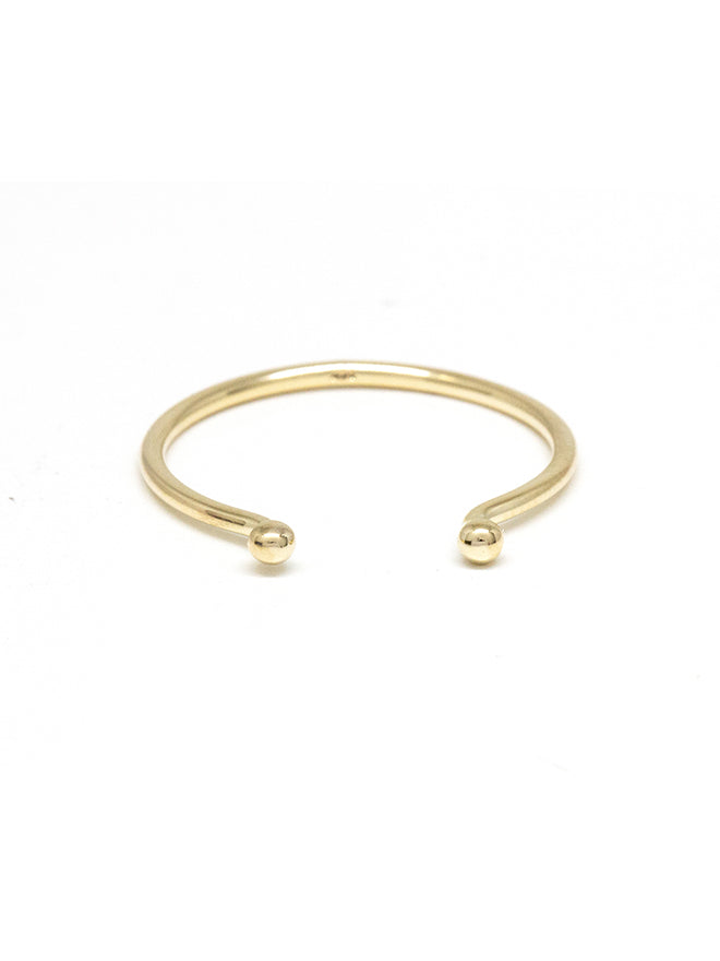 Gold Dot Open Ring