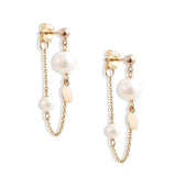 Pearl Confetti Wraparound Earrings