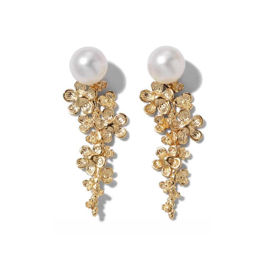 Pearl Cascading Blossom Earrings