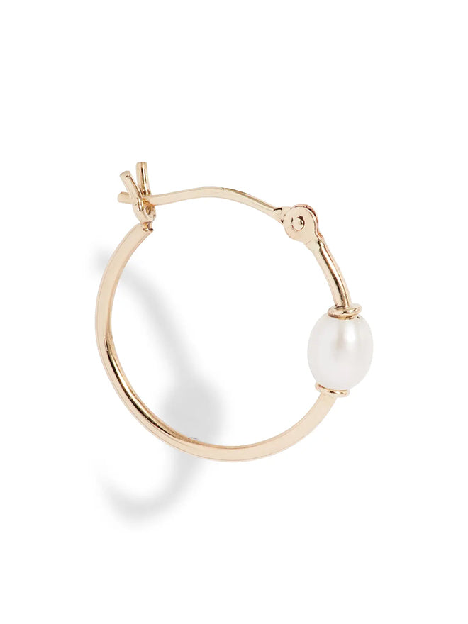 Keshi Pearl Small Hoop Earrings