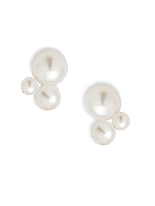 Pearl Cluster Earrings