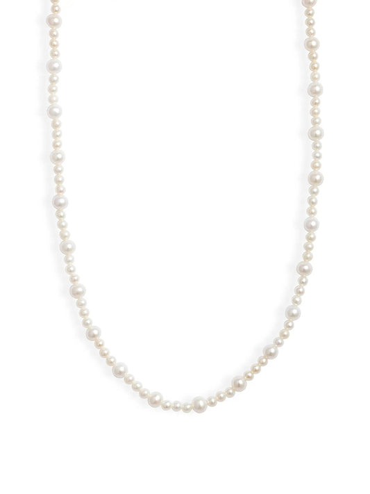 Alternating Pearl Strand Necklace