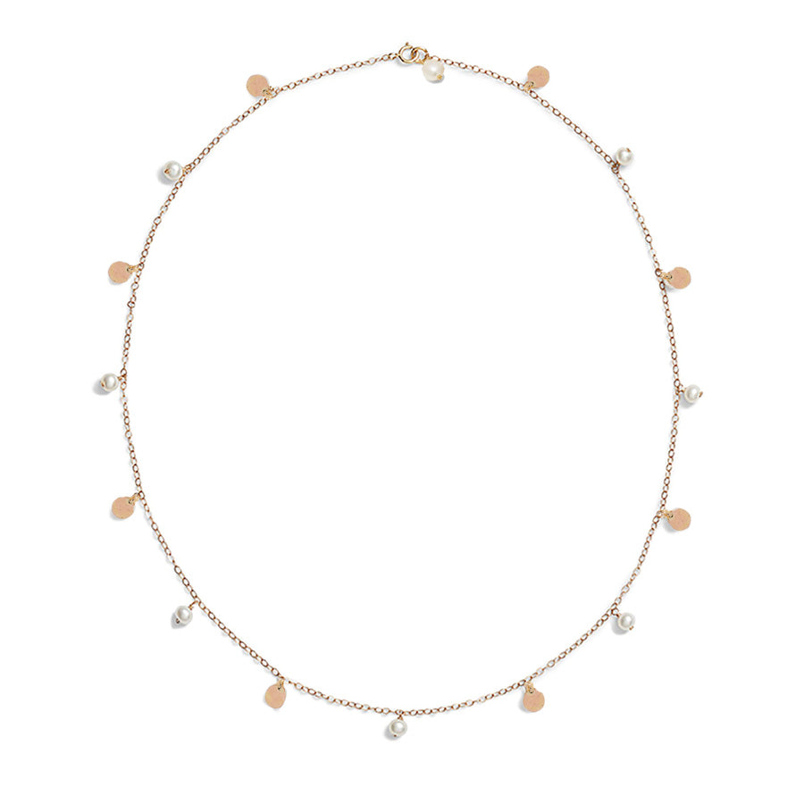 Baby Pearl Confetti Spaced Necklace