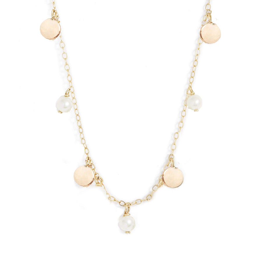 Baby Pearl Confetti Spaced Necklace