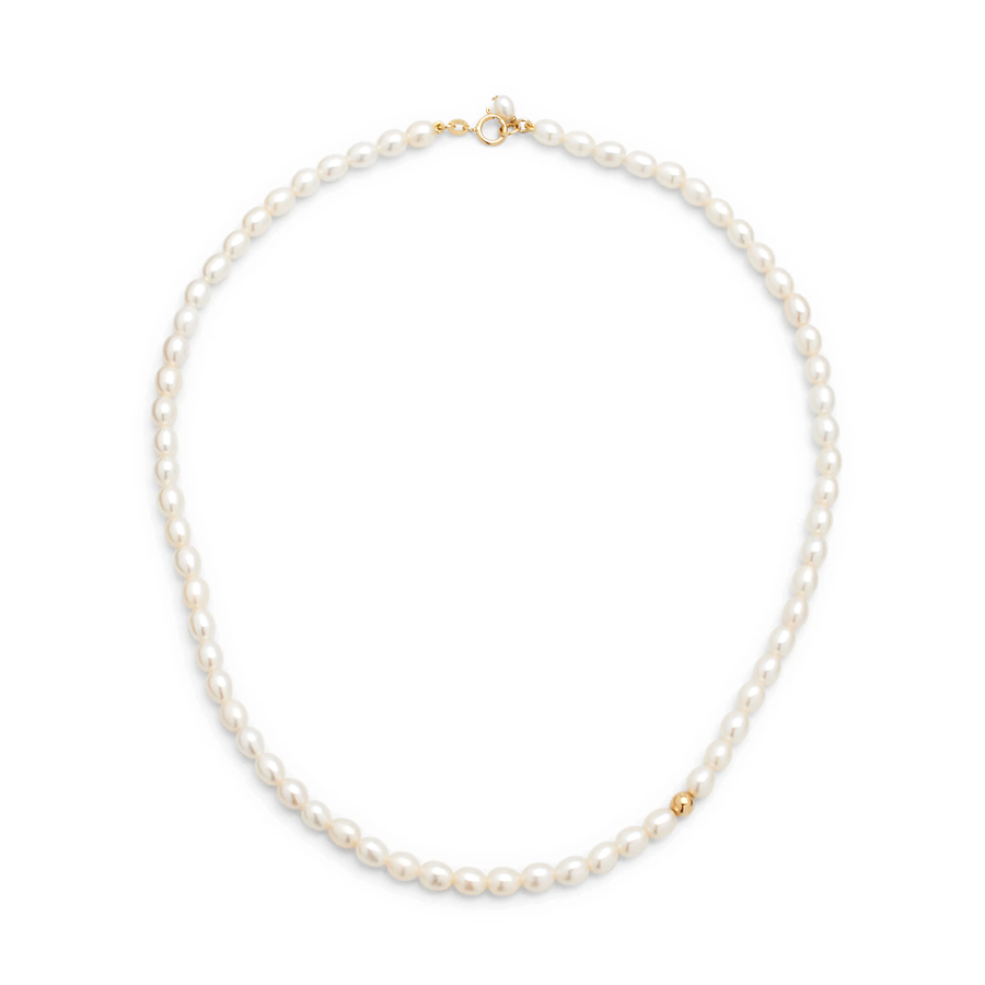 Pearl Gold Nugget Necklace