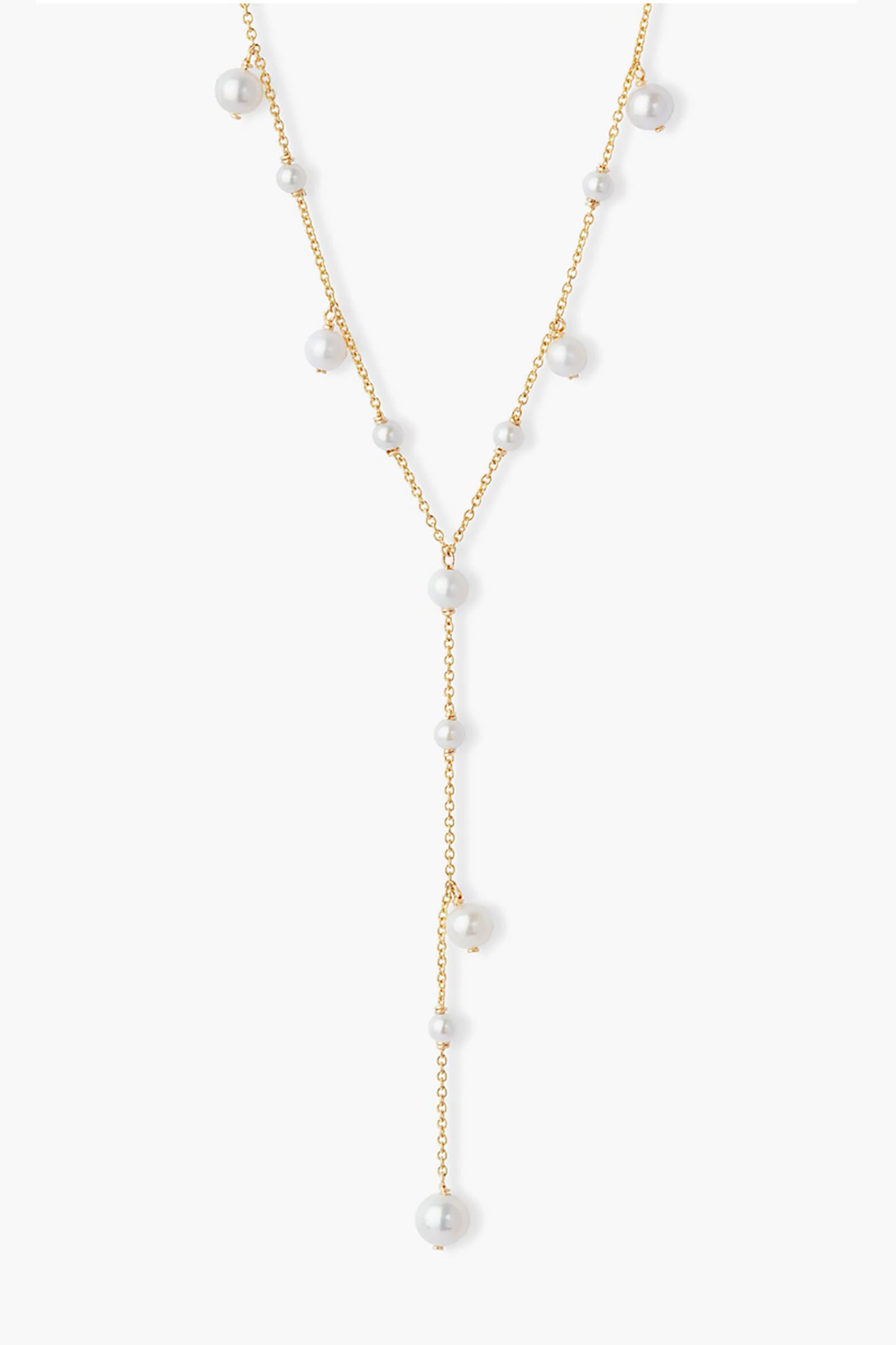 Pearl Bubble Lariat Necklace