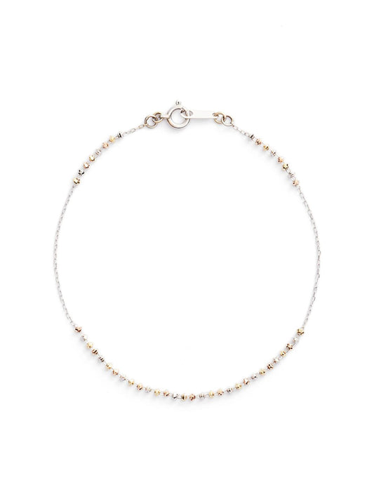 18K White  Double Shimmer Line Bracelet