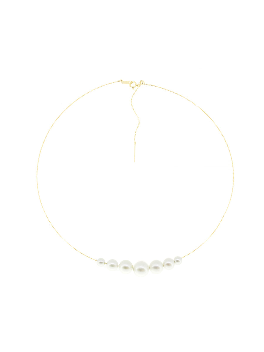 18K Pearl Choker Necklace