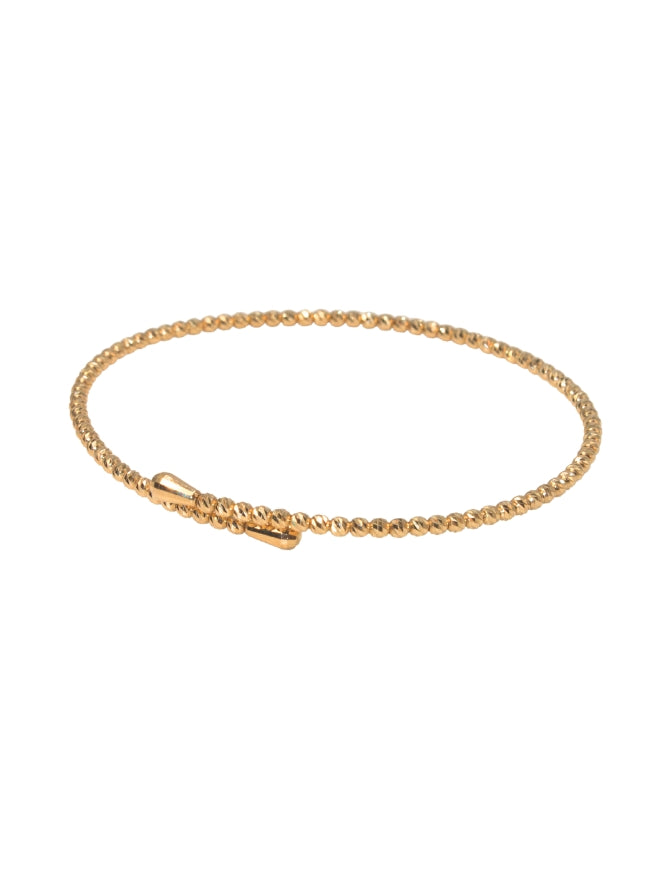 18K Shimmer Bypass Bangle