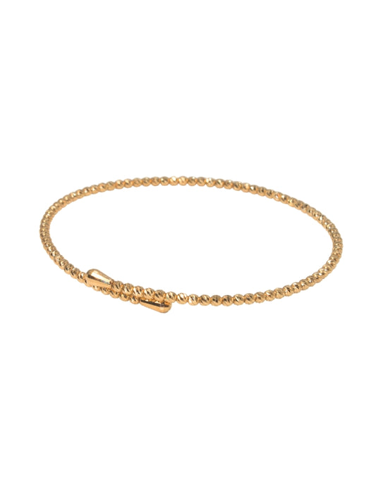 18K Shimmer Bypass Bangle