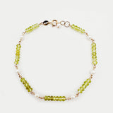 Peridot Pearl Bracelet