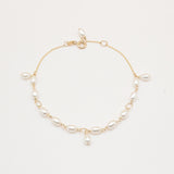 Keshi Pearl Link Bracelet