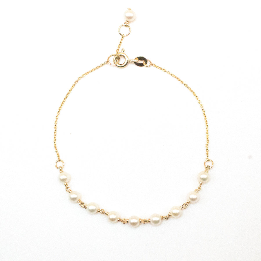 Petite Pearl Chain Bracelet