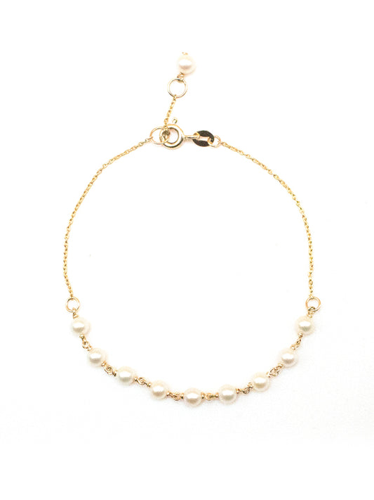 Petite Pearl Chain Bracelet