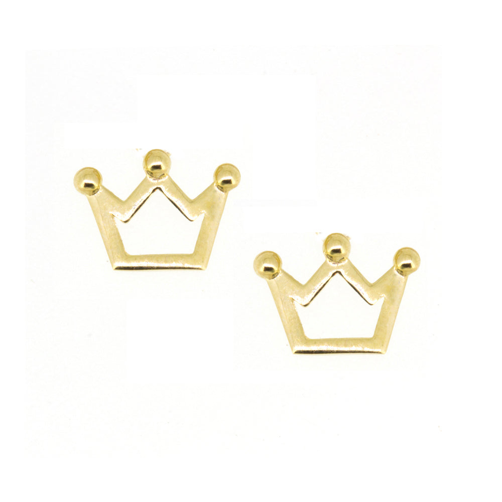 Hollow Crown Studs