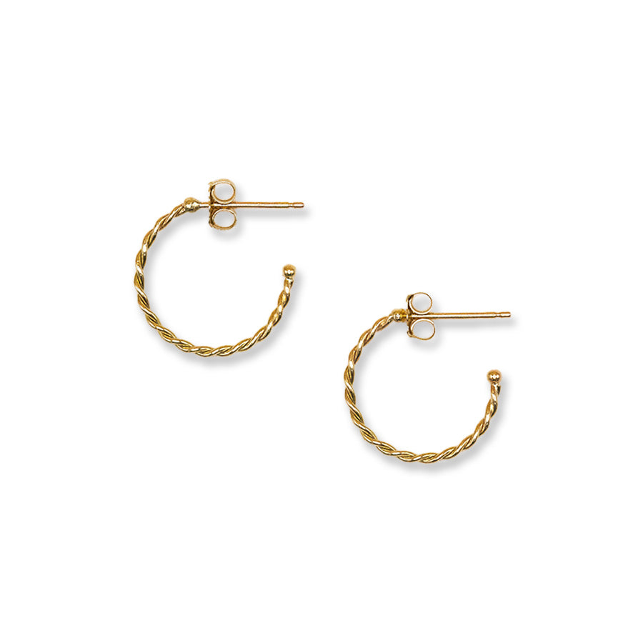 Slim Twist Hoops