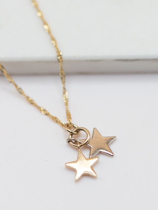 Duo Star Necklace