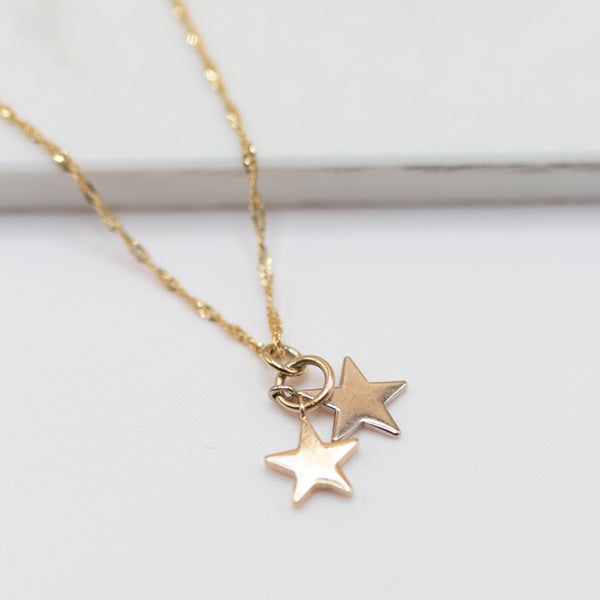 Duo Star Necklace