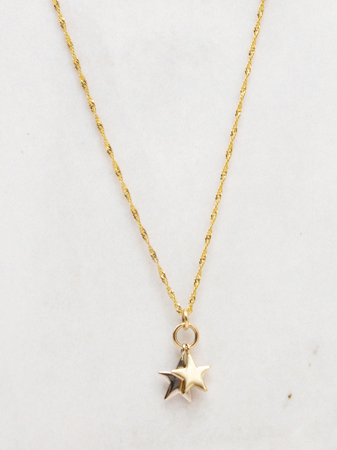 Duo Star Necklace