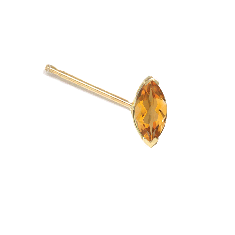 Marquise Gem Stud Earring (Single)