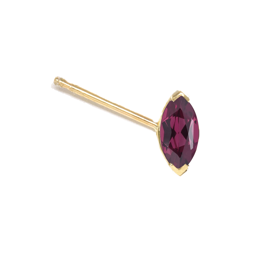 Marquise Gem Stud Earring (Single)