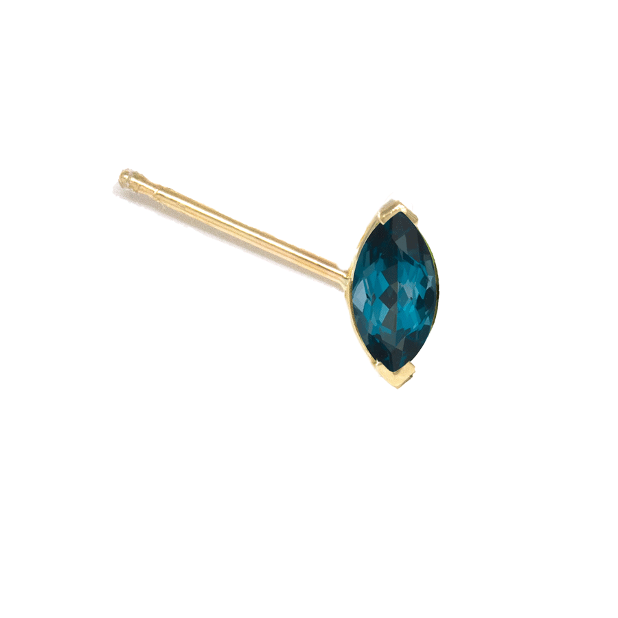 Marquise Gem Stud Earring (Single)