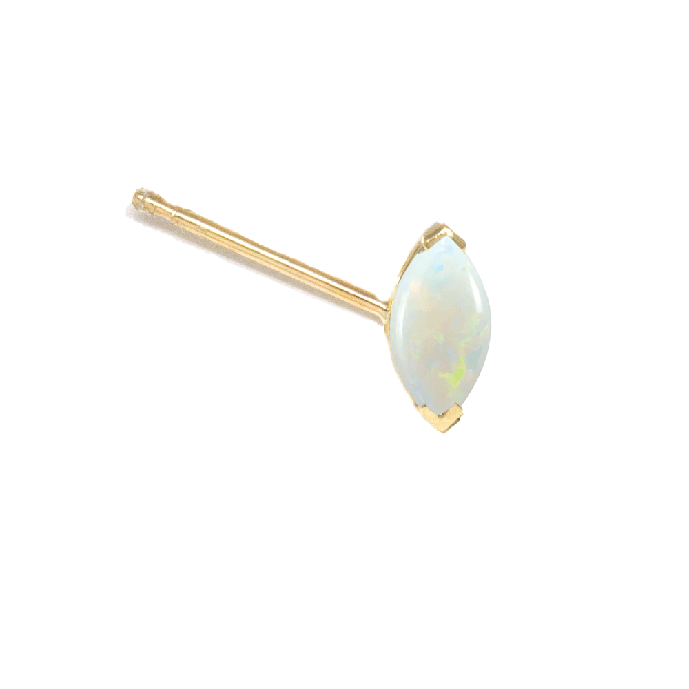 Marquise Gem Stud Earring (Single)