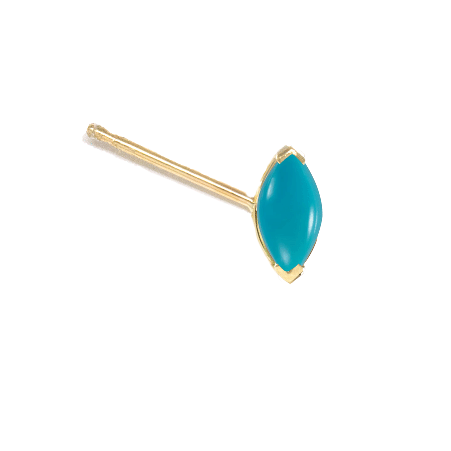 Marquise Gem Stud Earring (Single)