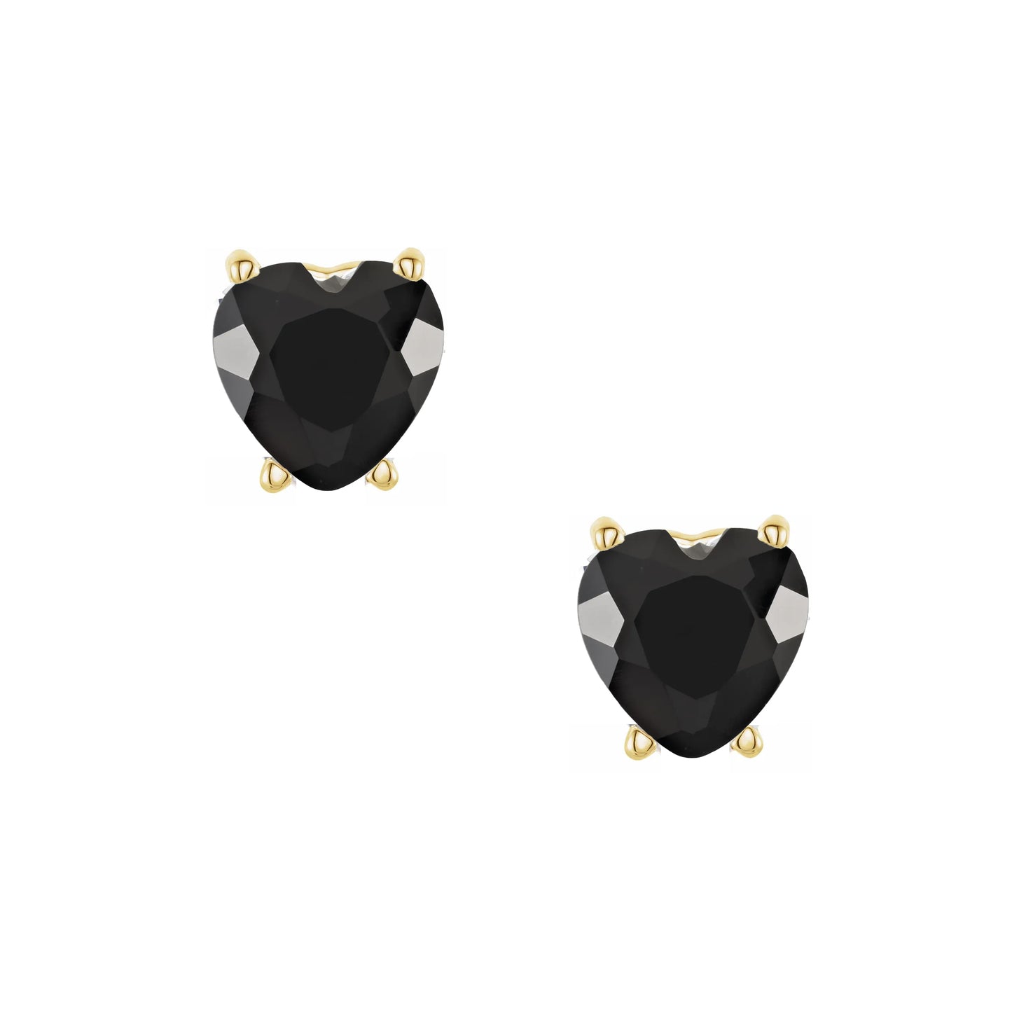 Sweetheart Gem Stud Earrings