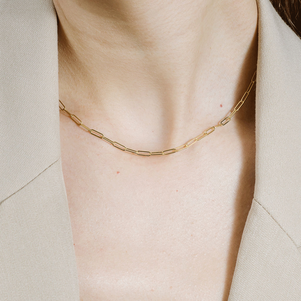 Medium Paperclip Link Necklace