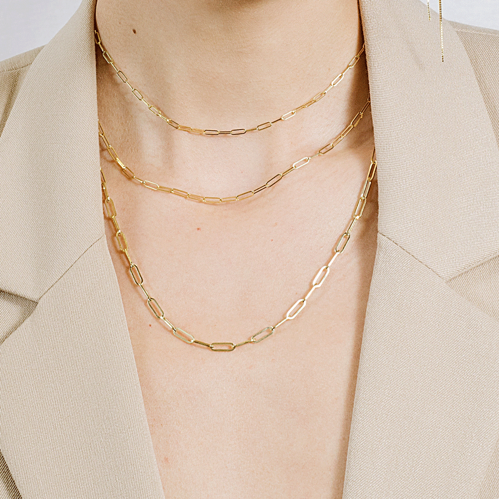 Large Paperclip Link Necklace