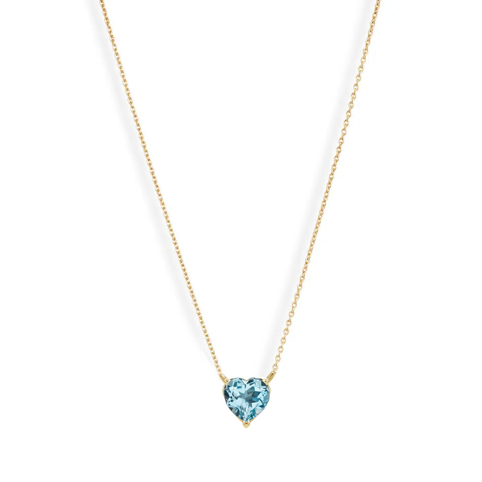 Sweetheart Gem Pendant Necklace