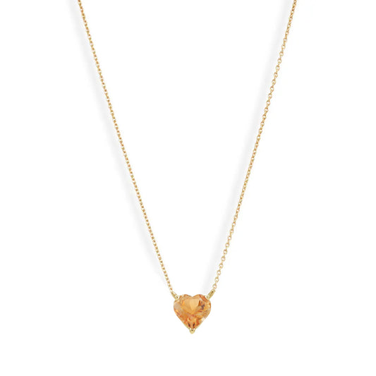 Sweetheart Gem Pendant Necklace