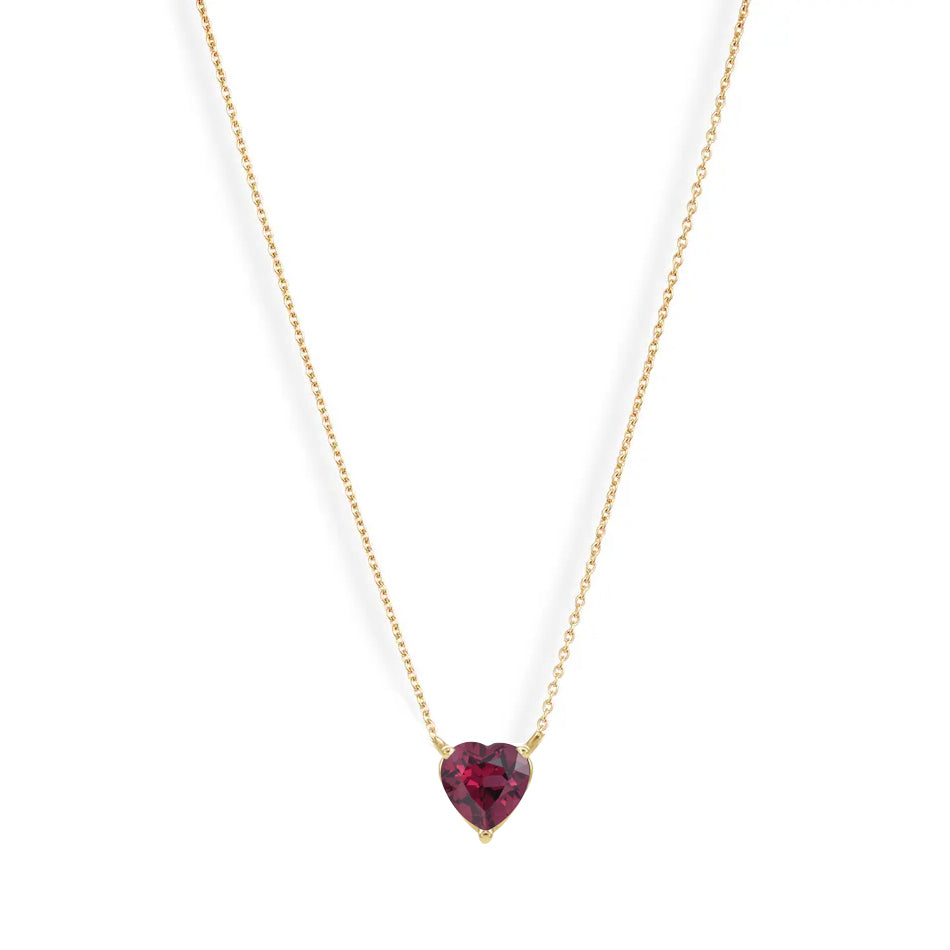 Sweetheart Gem Pendant Necklace