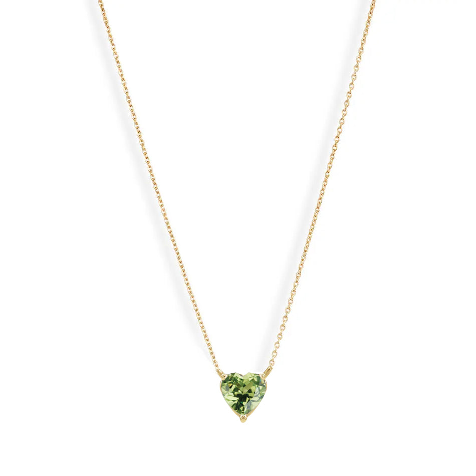 Sweetheart Gem Pendant Necklace