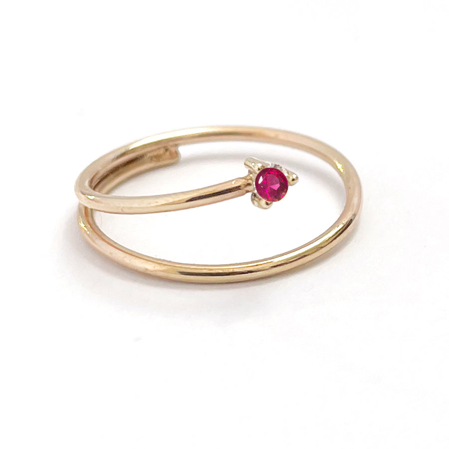 Wrap Around Ruby Ring