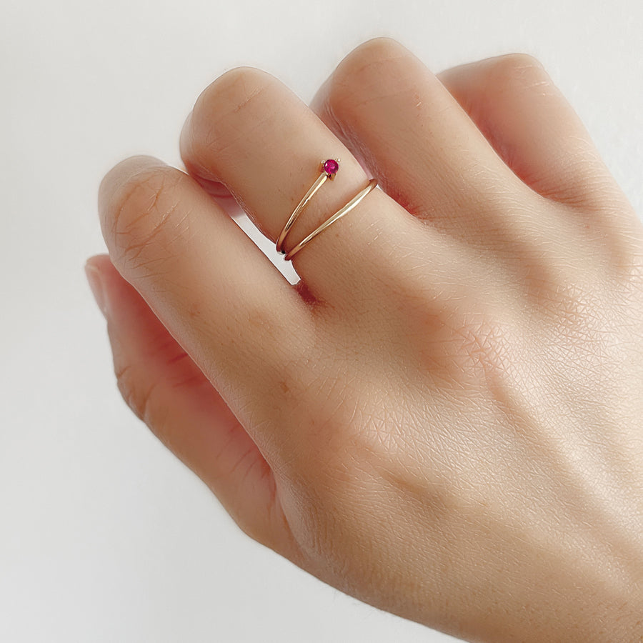 Wrap Around Ruby Ring