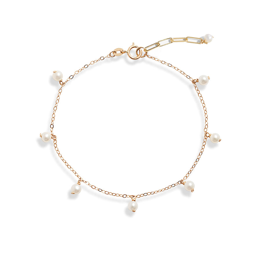 Baby Pearl Station Anklet
