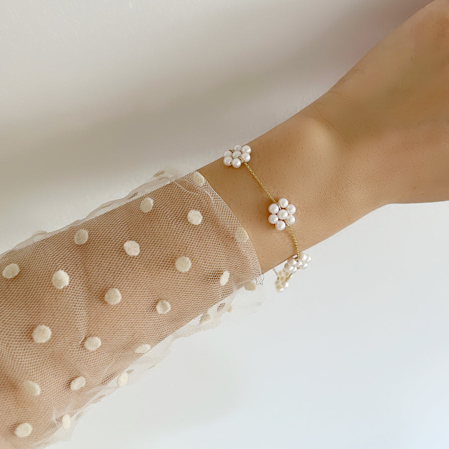 Pearl Flower Bracelet