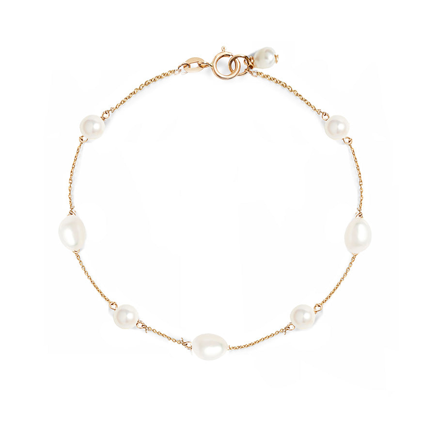 Spaced Mixed Pearl Bracelet