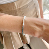 Contrast Pearl Sapphire Bracelet