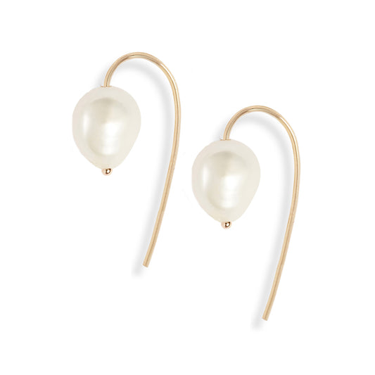 Baroque Pearl Hook Earrings