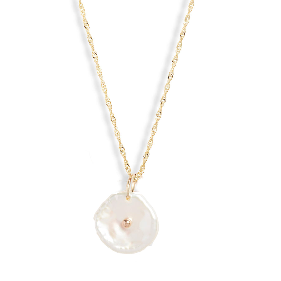 Petal Pearl Pendant Necklace