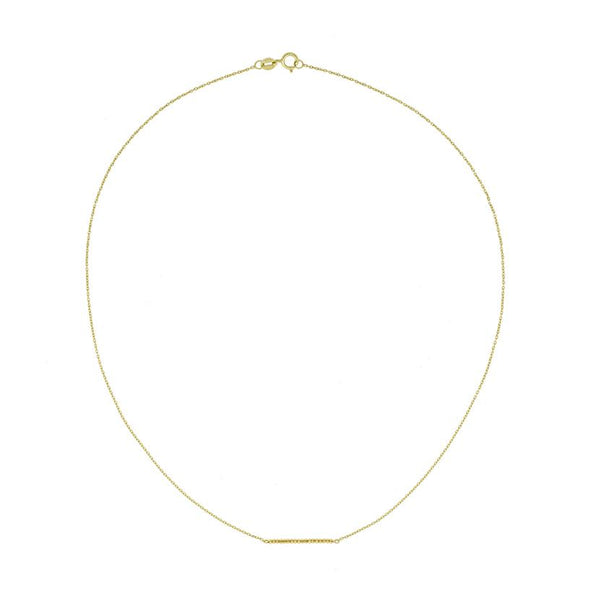 18K Shimmer Line Necklace – POPPY FINCH U.S.