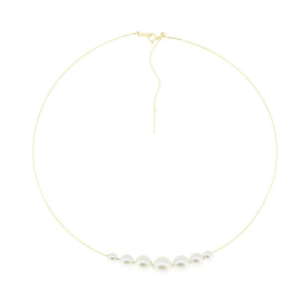 18K Pearl Choker Necklace